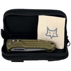 Fox Knives FX-503 ALOD SMARTY AUTO TACTICAL, N690 STONEWASHED BLD, ALLUMINUM OD GREEN