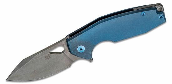 Fox Knives FX-527 TI YARU kapesní nůž 7 cm, Stonewash, modrá, titan