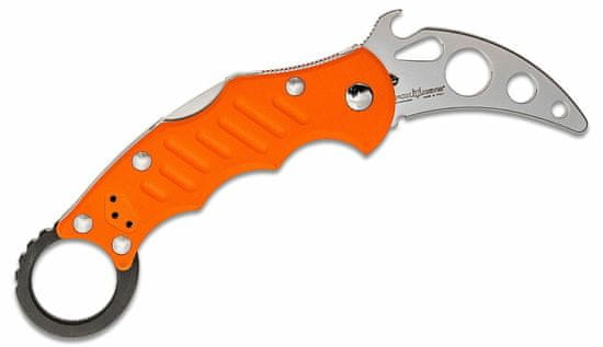 Fox Knives FX-599 XTTK Karambit tréninkový kapesní nůž 6,5 cm, oranžová, černá, G10