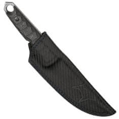 Fox Knives FX-634 DCFB RYU taktický nůž 13 cm, damašek, Camo uhlíkové vlákno, kožené pouzdro