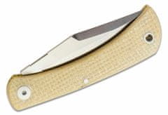 Fox Knives FX-582 MI LIBAR kapesní nůž 7 cm, přírodní micarta, kožené pouzdro