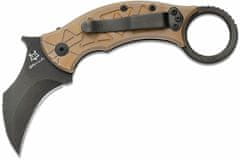 Fox Knives FX-802 TiPVD FOX knivas MARCAIDA TRIBAL K M390 PVD BLADE,TITANIUM BRONZE