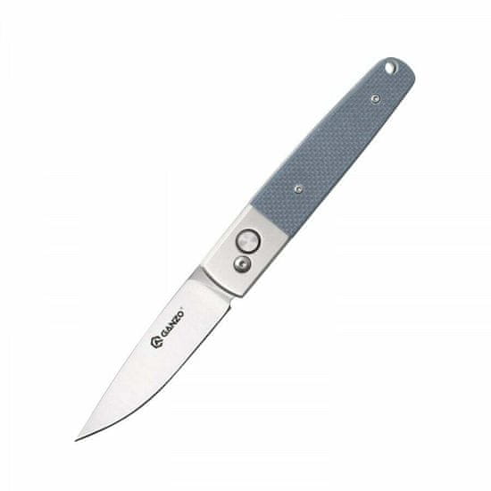 Ganzo Knife G7211-GY automatický kapesní nůž 8,5 cm, šedomodrá, nerezová ocel, G10