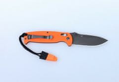 Ganzo Knife G7413-OR-WS kapesní nůž 8,9 cm, černá, oranžová, G10, píšťalka