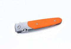 Ganzo Knife G743-2-OR kapesní nůž 8,7 cm, Stonewash, oranžová, G10, ocel