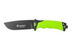 Ganzo Knife G8012LG nůž do přírody 11,5 cm, černo-zelená, ABS, guma, plastové pouzdro