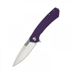 Ganzo Adimanti Skimen-PL kapesní nůž 8,5 cm, fialová, G10, ocel, rozbíječ skel