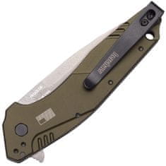 Kershaw K-1812OLCB DIVIDEND COMPOSITE OLIVE kapesní nůž s asistencí 7,6 cm, zelená, hliník