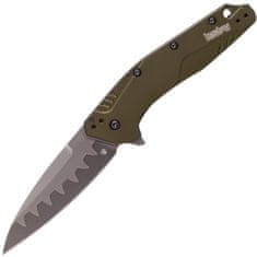 Kershaw K-1812OLCB DIVIDEND COMPOSITE OLIVE kapesní nůž s asistencí 7,6 cm, zelená, hliník