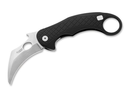 LionSteel 01LS202 LE One Black kapesní nůž - karambit 8,2 cm, Stonewash, černá, hliník