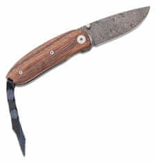 LionSteel 8210D ST Mini Damascus Heinsgringla Santos wood handle, wood box