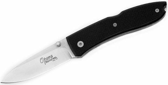 LionSteel 8800 BK Opera kapesní nůž 7,5 cm, černá, G10