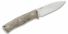 LionSteel B35 CVG outdoorový nůž 9 cm, zelená, Micarta, kožené pouzdro