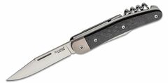 LionSteel JK3 CF Jack kapesní nůž 7,7 cm, titan, uhlíkové vlákno, otvírák/šroubovák/vývrtka