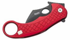 LionSteel LE1 A RB LEOne Black Red kapesní nůž - karambit 8,2 cm, černá, červená, hliník