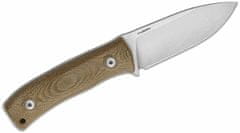 LionSteel M4 CVG Fixed Blade M390 satin Green CANVAS handle, kožený sheath