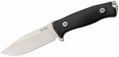 LionSteel M5 G10 nůž do přírody 11,5 cm, Satin, černá, G10, pouzdro Cordura