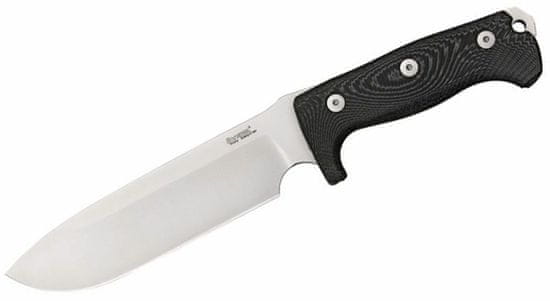 LionSteel M7 MS velký outdoorový nůž 18 cm, černá, Micarta, pouzdro kydex/cordura