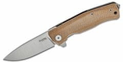 LionSteel MT01 CVN Myto Natural kapesní nůž 8,3 cm, hnědá, Micarta, titan, rozbíječ skla