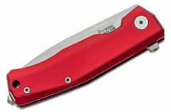 LionSteel MT01A RB Myto Red kapesní nůž 8,3 cm, Stonewash, červená, hliník, rozbíječ skla