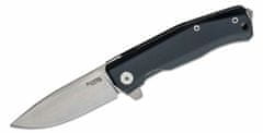 LionSteel MT01A BS Folding nůž STONE WASHED M390 blade, BLACK aluminum handle