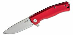 LionSteel MT01A RB Myto Red kapesní nůž 8,3 cm, Stonewash, červená, hliník, rozbíječ skla