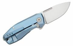 LionSteel NA01 BL NANO, Folding nůž MagnaCut blade, BLUE Titanium handle