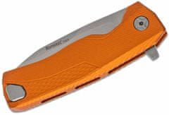 LionSteel ROK A OS ROK ORANGE Aluminum nůž, RotoBlock, satin finish blade M390