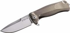 LionSteel SR22 B Titanium Bronze kapesní nůž 8 cm, bronzová, titan, rozbíječ skla