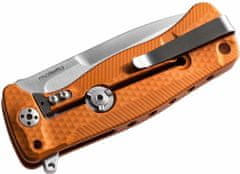 LionSteel SR22A OS Aluminium Orange kapesní nůž 8 cm, oranžová, hliník, rozbíječ skla