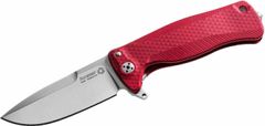 LionSteel SR22A RS Aluminium Red kapesní nůž 8 cm, červená, hliník, rozbíječ skla