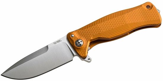 LionSteel SR11A OS Orange kapesní nůž 9,4 cm, oranžová, hliník, rozbíječ skla