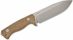 LionSteel T6 3V CVN Fixed blade, CPM 3V SATIN blade, NATURAL CANVAS rukojeť s Kydex sheath