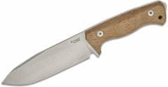 LionSteel T6 3V CVN Fixed blade, CPM 3V SATIN blade, NATURAL CANVAS rukojeť s Kydex sheath