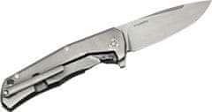 LionSteel LionSteen TRE GY Titanium Grey kapesní nůž 7,4 cm, Stonewash, titan, šedá spona, 3 otevírání