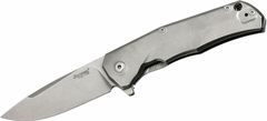 LionSteel LionSteen TRE BL Titanium Blue kapesní nůž 7,4 cm, Stonewash, titan, modrá spona, 3 otevírání