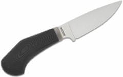 LionSteel WL1 GBK Willy nůž do přírody 6,5 cm, černá, G10, kožené pouzdro 