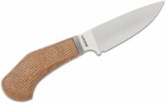 LionSteel WL1 CVN Willy nůž do přírody 6,5 cm, hnědá, Micarta, kožené pouzdro 