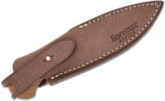 LionSteel WL1 CVN Willy nůž do přírody 6,5 cm, hnědá, Micarta, kožené pouzdro 