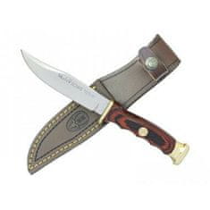 Muela BWF-10 100mm blade, coral pakkawood, brass fifttings