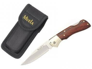 Muela BX-8R kapesní nůž 8,5 cm, dřevo Pakka, mosaz, ocel, nylonové pouzdro