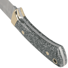 Muela COL-7G Colibri lovecký nůž 7 cm, granit, mosaz, kožené pouzdro
