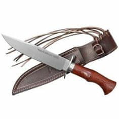 Muela CHEROKEE-19R lovecký nůž 19 cm, dřevo Pakka, kožené pouzdro