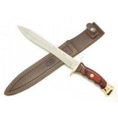 Muela CHEVREUIL-22R lovecký nůž 22 cm, dřevo Pakka, mosaz, kožené pouzdro