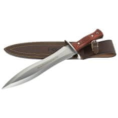 Muela  PODENQUERO-26R lovecký nůž - dýka 26,06 cm, dřevo Pakka, ocel, kožené pouzdro