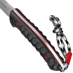 Muela PHANTOM-12W univerzální nůž 12 cm, černo-červená, Micarrta, paracord, kožené pouzdro