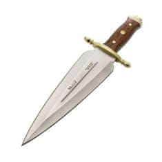 Muela REMATE F/L 240mm blade,beech pakkawood & brass,with leather & brass ferrules sheath