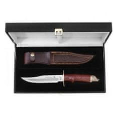Muela WILDBOAR-16R lovecký nůž 16 cm, dřevo Pakka, mosaz, divočák, kožené pouzdro