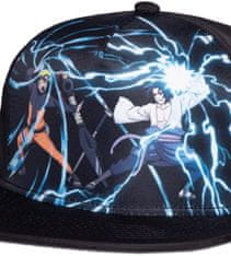 CurePink Čepice - kšiltovka snapback Naruto Shippuden: Naruto & Sasuke (nastavitelná)