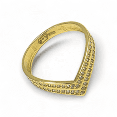 Pattic Zlatý prsten AU 585/1000 1,75 gr LOOZY5001Y-53